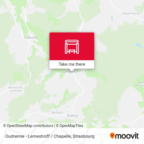 Oudrenne - Lemestroff / Chapelle map