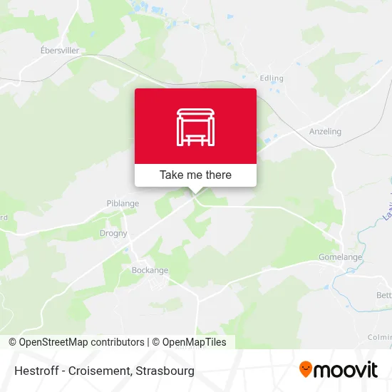 Hestroff - Croisement map