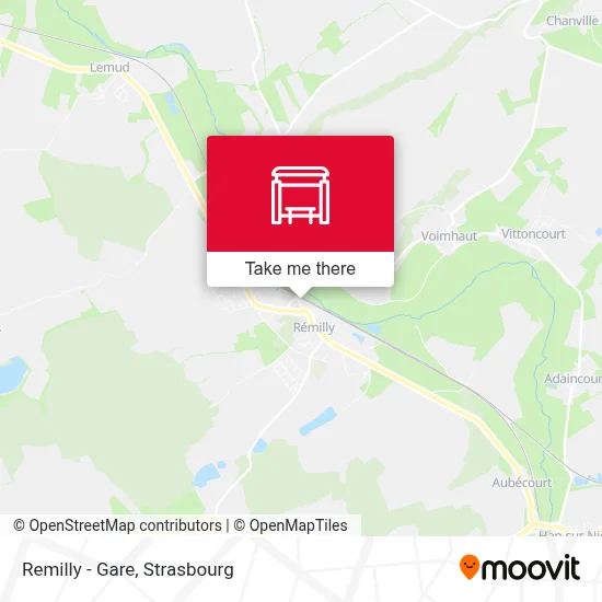 Remilly - Gare map
