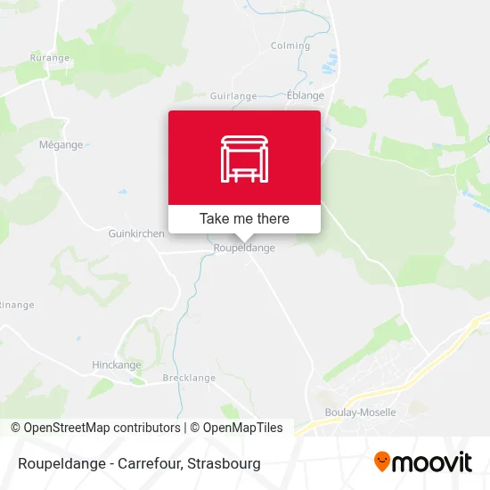 Mapa Roupeldange - Carrefour