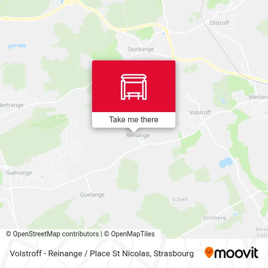 Volstroff - Reinange / Place St Nicolas map