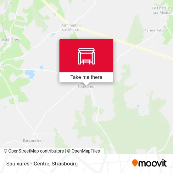 Saulxures - Centre map