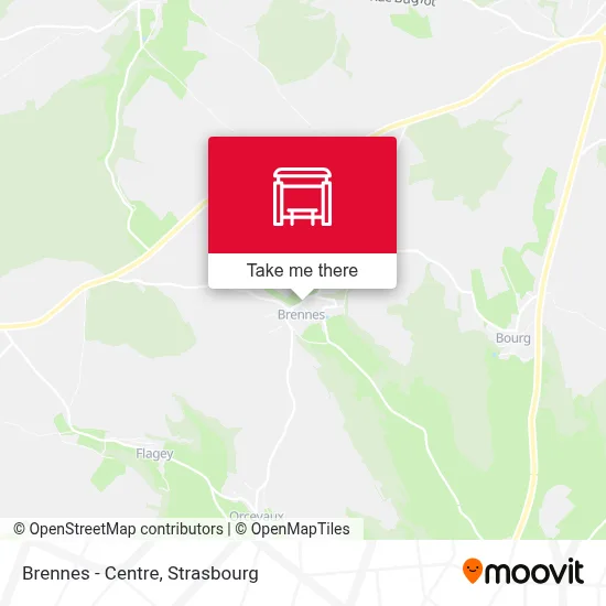 Brennes - Centre map