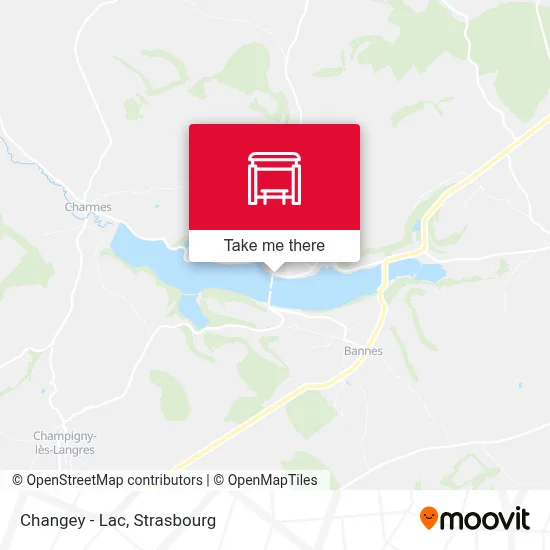 Changey - Lac map