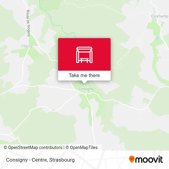Consigny - Centre map