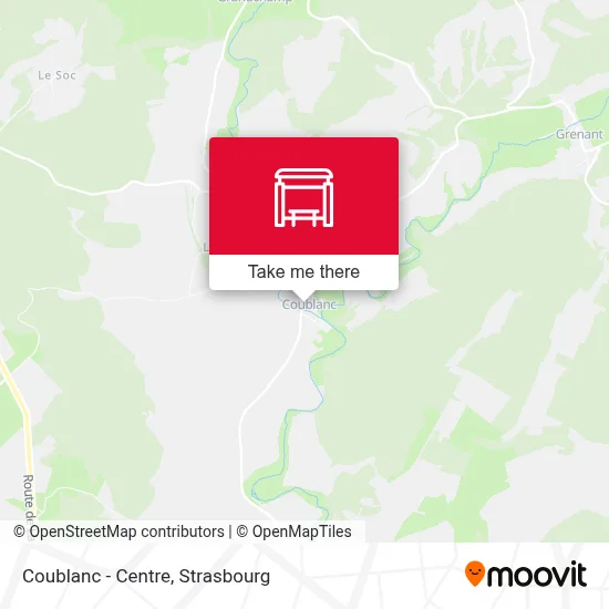 Coublanc - Centre map
