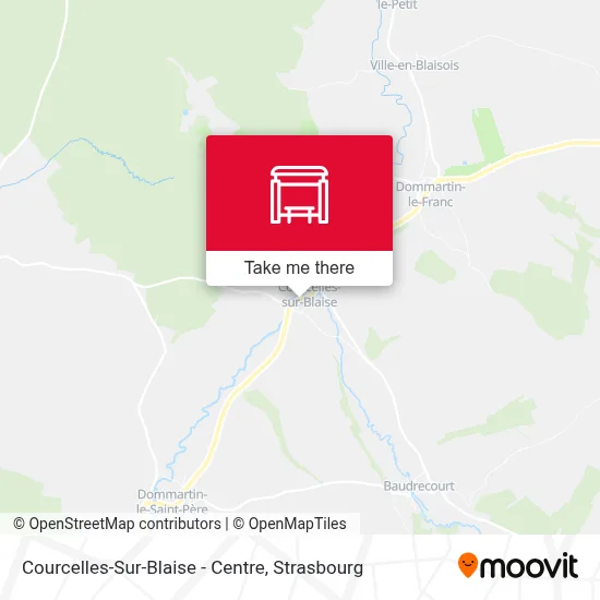 Courcelles-Sur-Blaise - Centre map