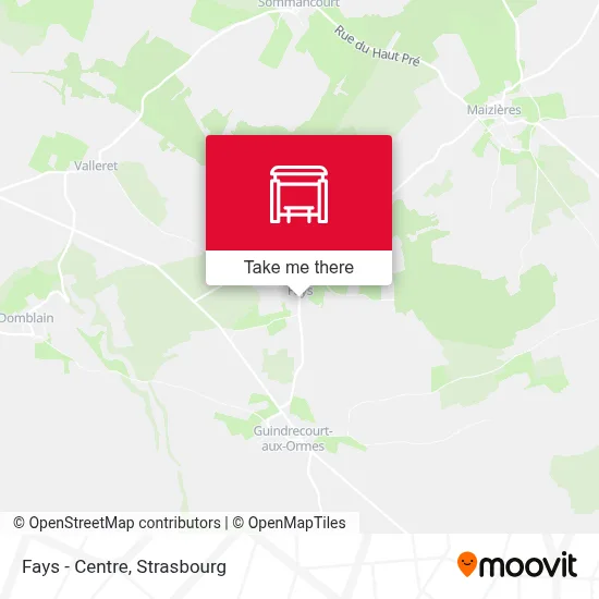 Fays - Centre map