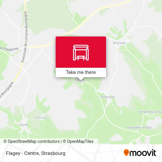 Flagey - Centre map