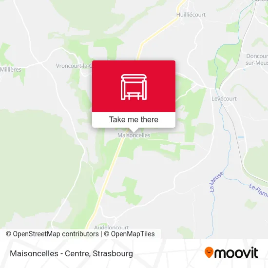 Maisoncelles - Centre map