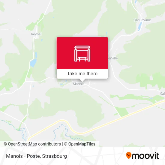 Manois - Poste map
