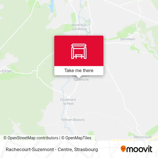 Rachecourt-Suzemont - Centre map