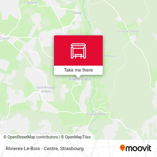 Rivieres-Le-Bois - Centre map