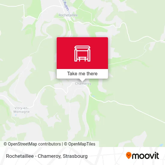 Mapa Rochetaillee - Chameroy