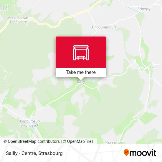 Sailly - Centre map