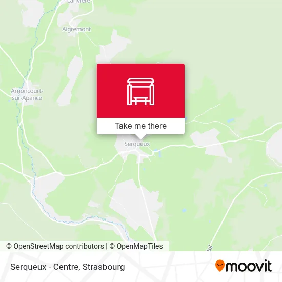 Serqueux - Centre map
