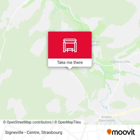 Signeville - Centre map