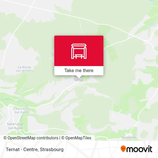 Ternat - Centre map