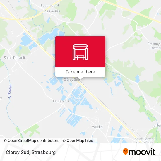 Clerey Sud map