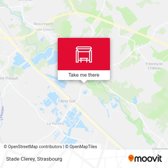 Stade Clerey map