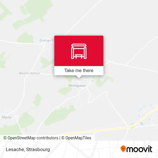 Lesache map