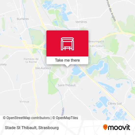 Stade St Thibault map