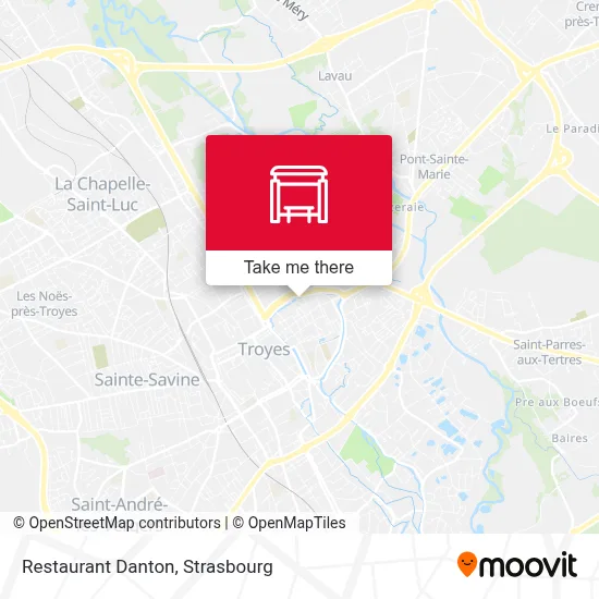 Restaurant Danton map