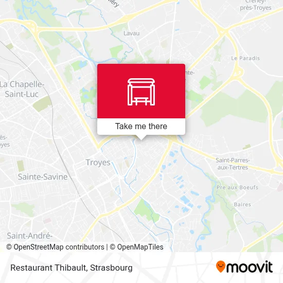 Restaurant Thibault map