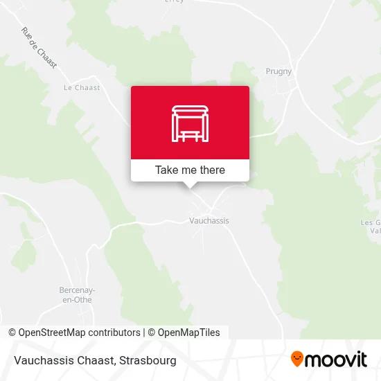 Mapa Vauchassis Chaast
