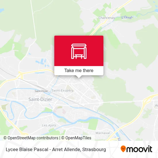 Lycee Blaise Pascal - Arret Allende map