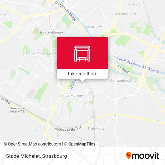 Stade Michelet map