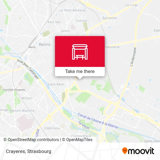Crayeres map