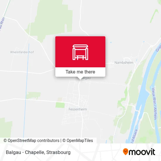 Mapa Balgau - Chapelle