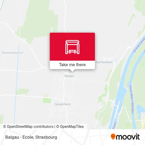 Balgau - Ecole map