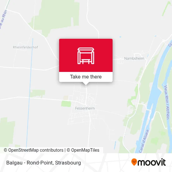 Mapa Balgau - Rond-Point