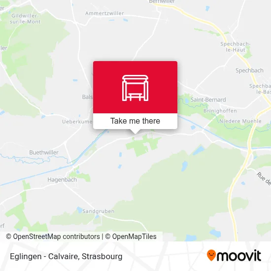 Eglingen - Calvaire map