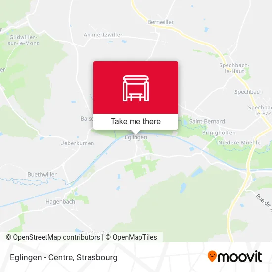 Eglingen - Centre map