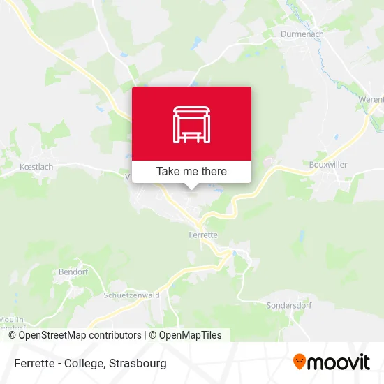 Ferrette - College map