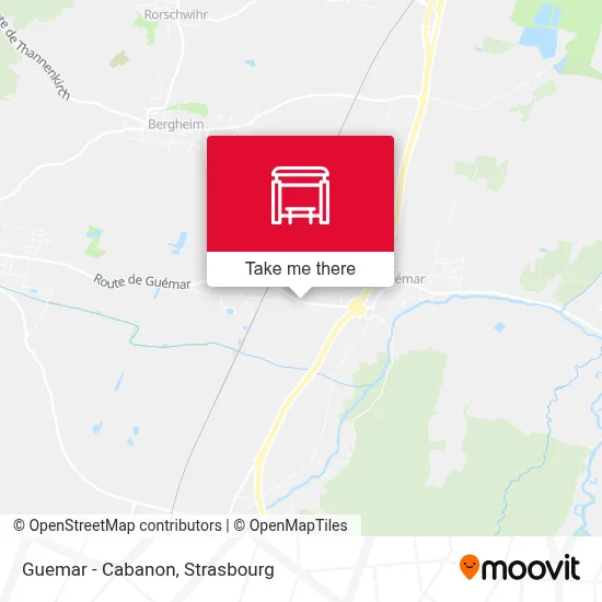 Guemar - Cabanon map