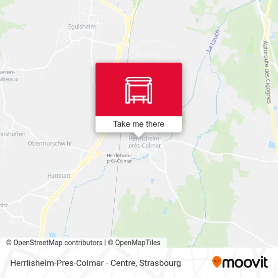 Herrlisheim-Pres-Colmar - Centre map