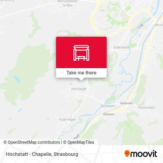 Hochstatt - Chapelle map