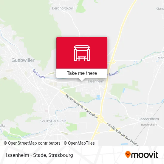 Issenheim - Stade map