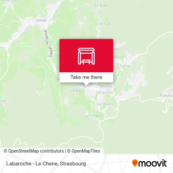 Labaroche - Le Chene map
