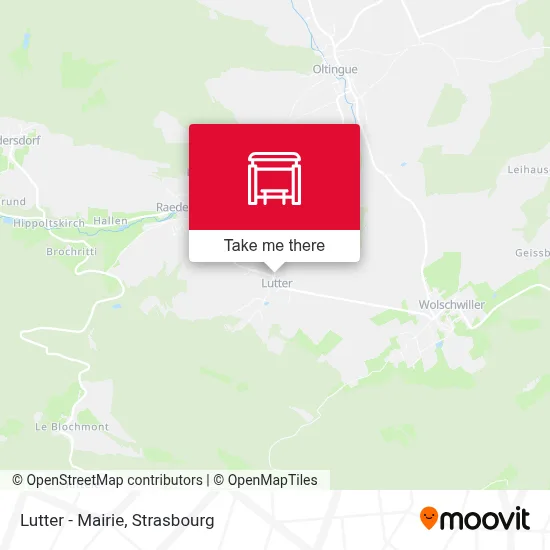 Lutter - Mairie map