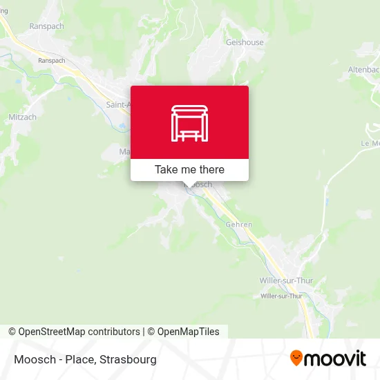 Moosch - Place map