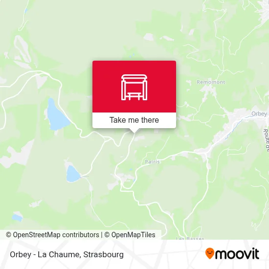 Orbey - La Chaume map