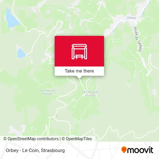 Orbey - Le Coin map