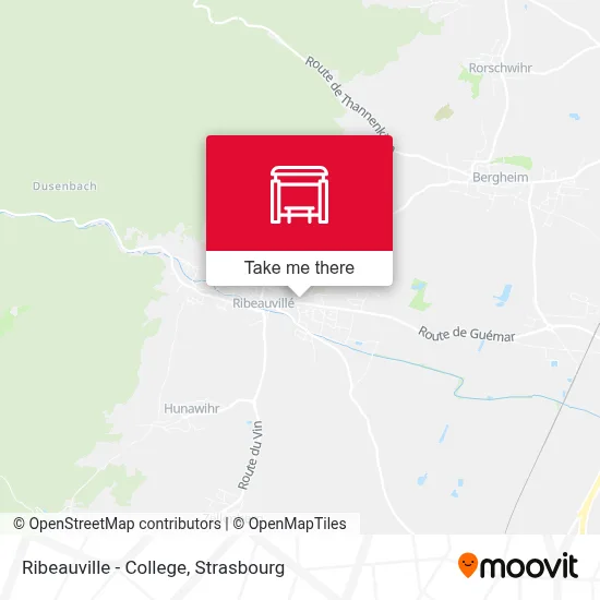 Ribeauville - College map