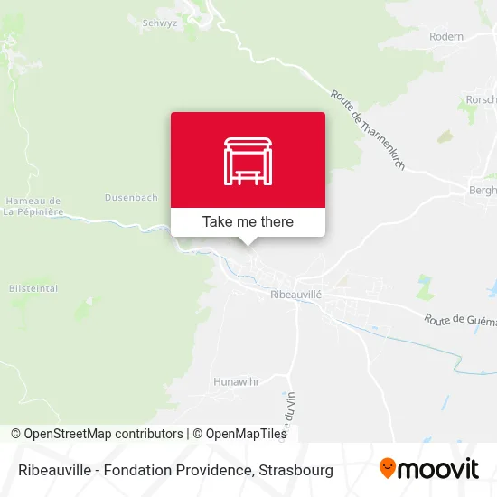Ribeauville - Fondation Providence map