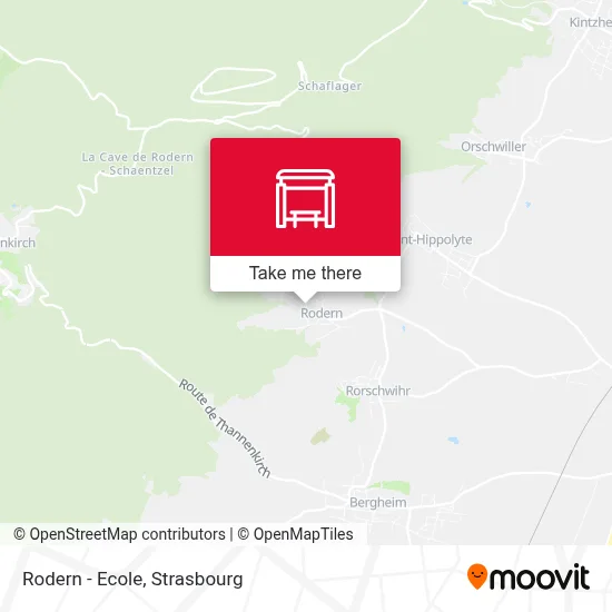 Rodern - Ecole map